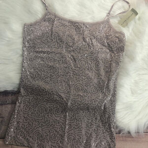 NWT Ann Taylor Basic Sequin Cami - Light Purple